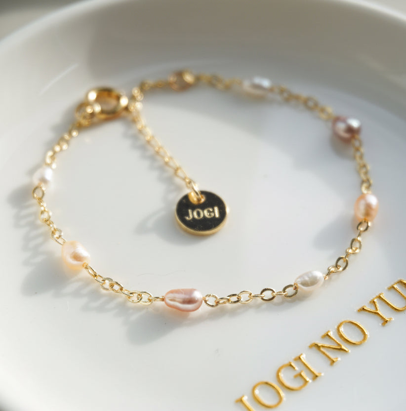 18k Gold-plated Colorful Freshwater Pearls Bracelet