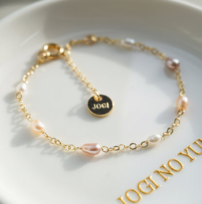 18k Gold-plated Colorful Freshwater Pearls Bracelet