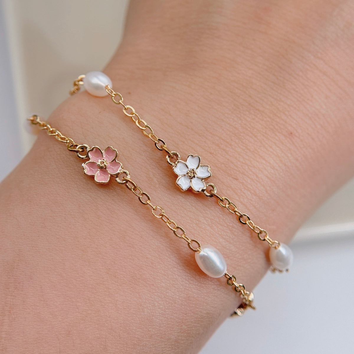 18k Gold-plated Sakura Pearl Bracelet