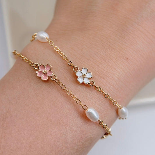 18k Gold-plated Sakura Pearl Bracelet